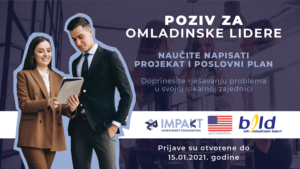 Read more about the article Poziv za mlade – Učešće u Programu jačanja kapaciteta iz oblasti poduzetništva i projektnog menadžmenta