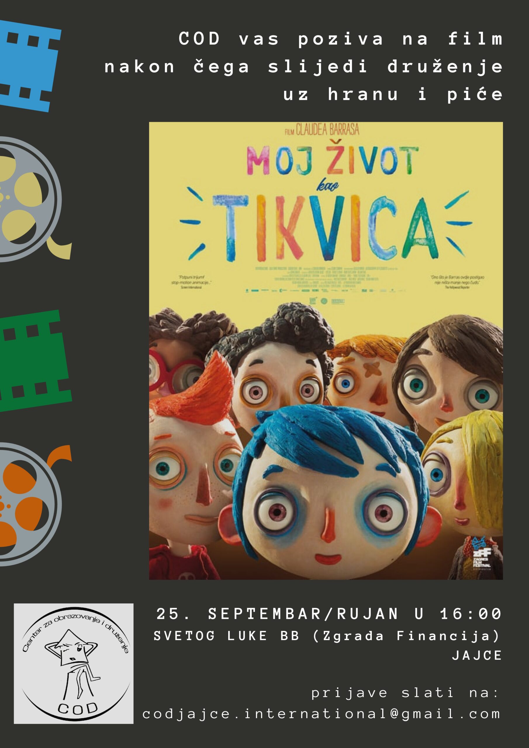 You are currently viewing U subotu se družimo uz film “Moj život kao tikvica”