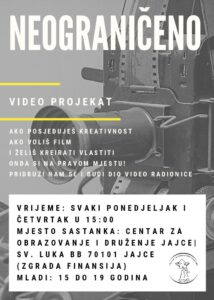 Read more about the article COD Jajce/Video radionica za mlade od 15 do 19 godina
