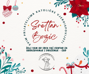 Read more about the article Svim prijateljima koji slave želimo sretan i blagoslovljen Božić!